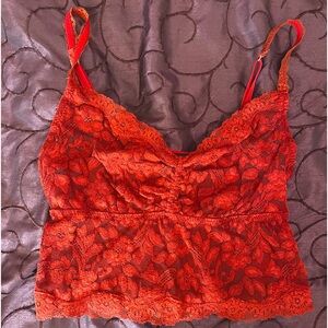 Moda International crop top. US size M. Medium wear, good condition. Burgundy.